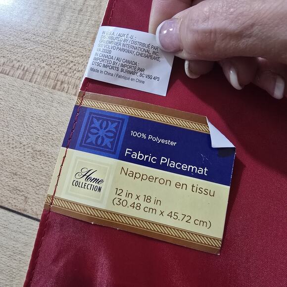 Set Of 4 Fall Placemats 12” x 18” Autumn Pumpkins Polyester Fabric Washable - Picture 3 of 5